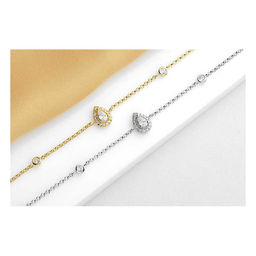 Brilio Silver Brilio Silver Charming silver bracelet with zircons BRC125Y – 2