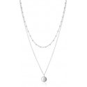 Bennett's stylish double silver necklace AGS1518/55 Bennett's stylish double silver necklace AGS1518/55