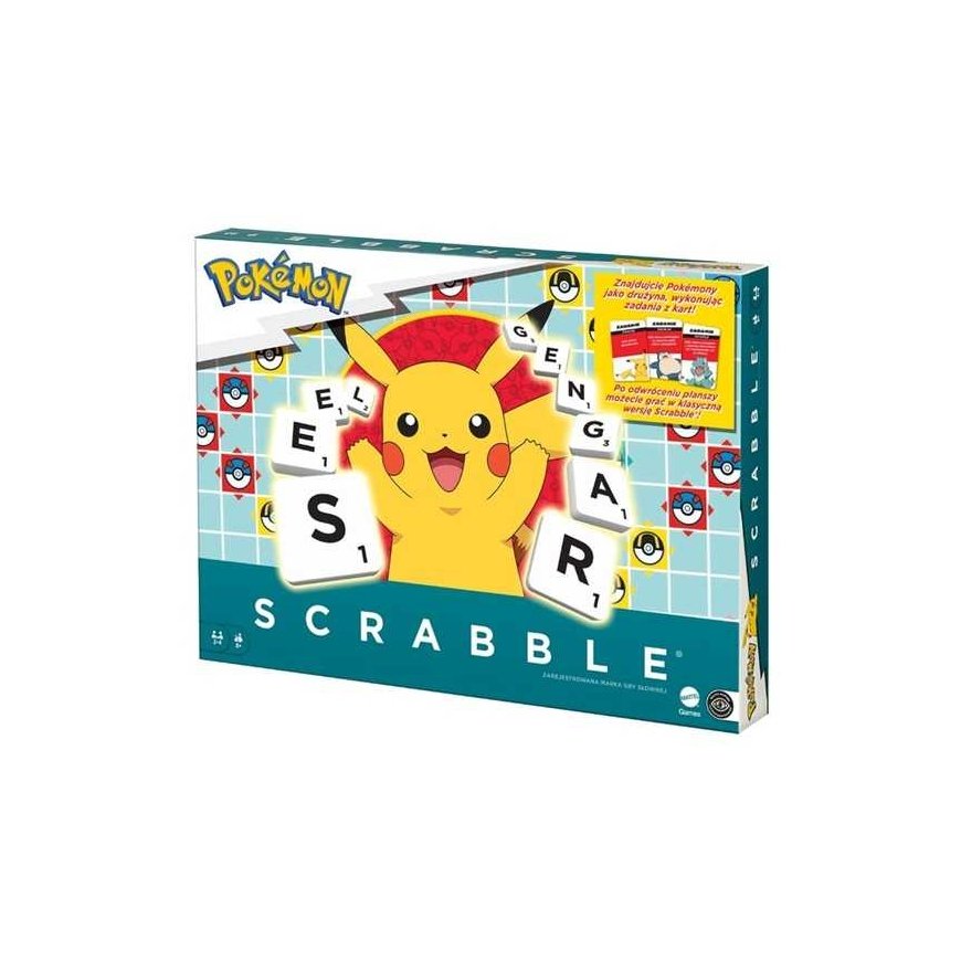 Mattel SCRABBLE Pokemon Polish version HXT29