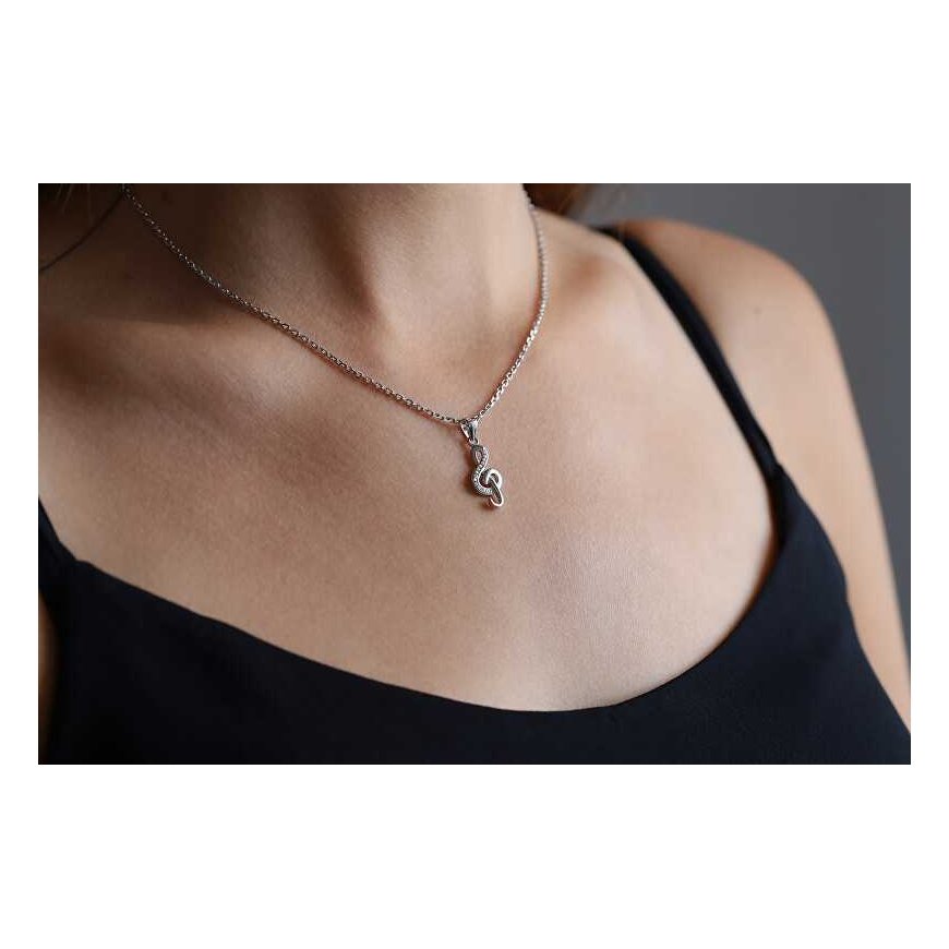 Beneto Bennett`s gold-plated pendant with zircons