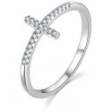 Moiss Elegant silver ring with cross R00020 Moiss Elegant silver ring with cross R00020