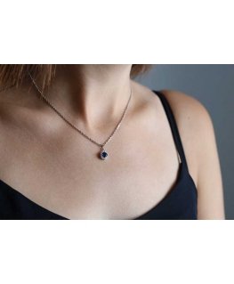 Beneto Luxury pendant with blue zircon AGH449