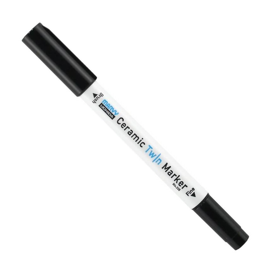 Marvy Uchida Markeriai keramikai ir porcelianui "Marvy Ceramic Twin Marker" 335-8A Primary 8 vnt. – 2