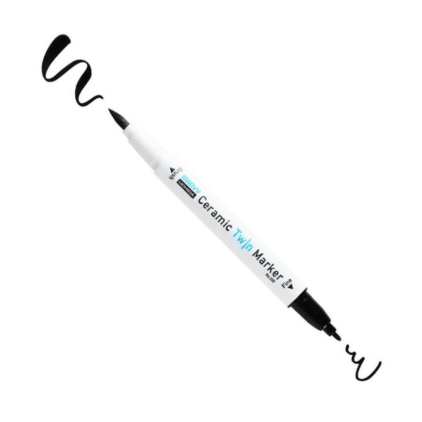 Marvy Uchida Markers keramiikkaan ja posliiniin "Marvy Ceramic Twin Marker" 335-8A Primary 8 kpl. – 3