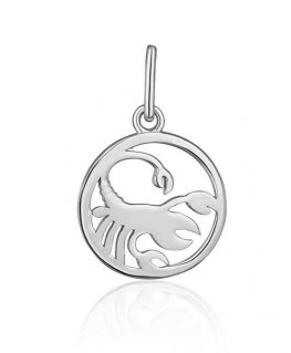 JVD Sidabrinis pendant sign Scorpio SVLP1080X6100SC
