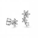 Again Jewelry Asymmetrical silver earrings with cubic zirconia AJNS0035 Again Jewelry Asymmetrical silver earrings with cubic zirconia AJNS0035