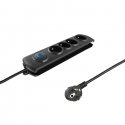 Qoltec 50105 сетевой фильтр Черный 4 розетка(и) 230 V 2,5 m Qoltec 50105 сетевой фильтр Черный 4 розетка(и) 230 V 2,5 m
