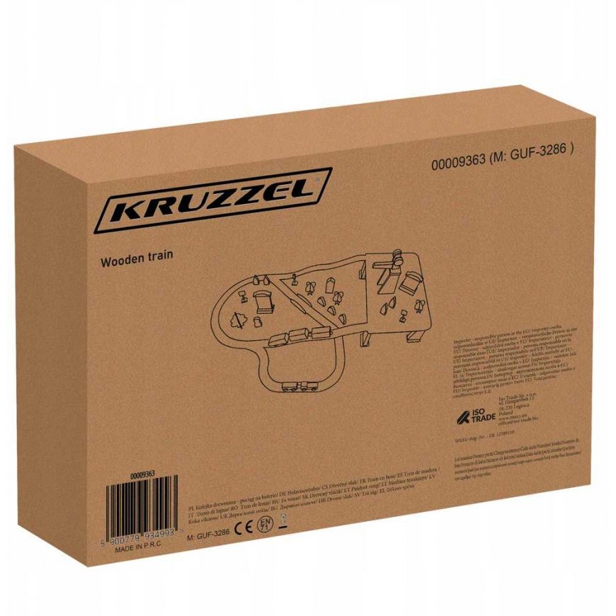 Kruzzel Wooden railway, 88 pcs. – 5