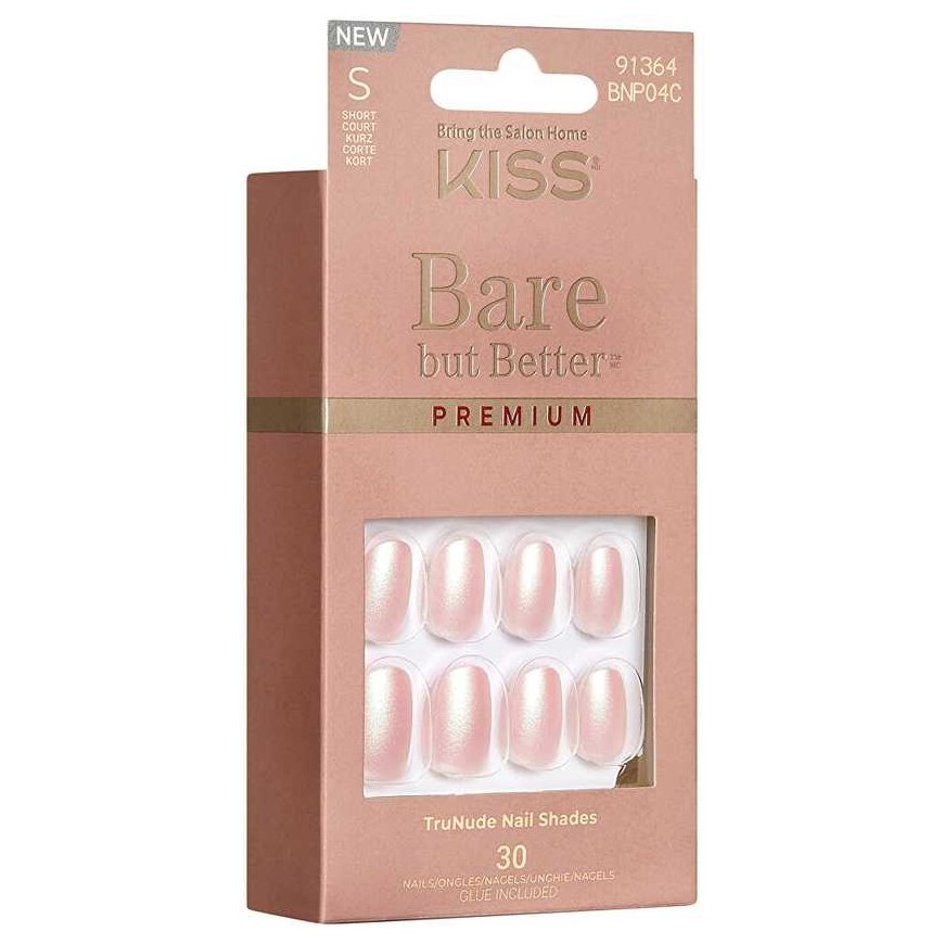 Kiss Adhesive nails Bare-But-Better Premium Nails - Mocha 30 pcs priemonė nagams – 2