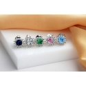 Brilio Silver Shiny silver earrings with zircons EA1051W Brilio Silver Shiny silver earrings with zircons EA1051W