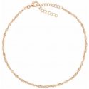 Brilio Silver Brilio Silver Timeless gold-plated anklet Lambáda ANK102R