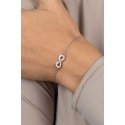 Brilio Silver Silver Bracelet with Pink Opal Infinity BRC208WP Brilio Silver Silver Bracelet with Pink Opal Infinity BRC208WP