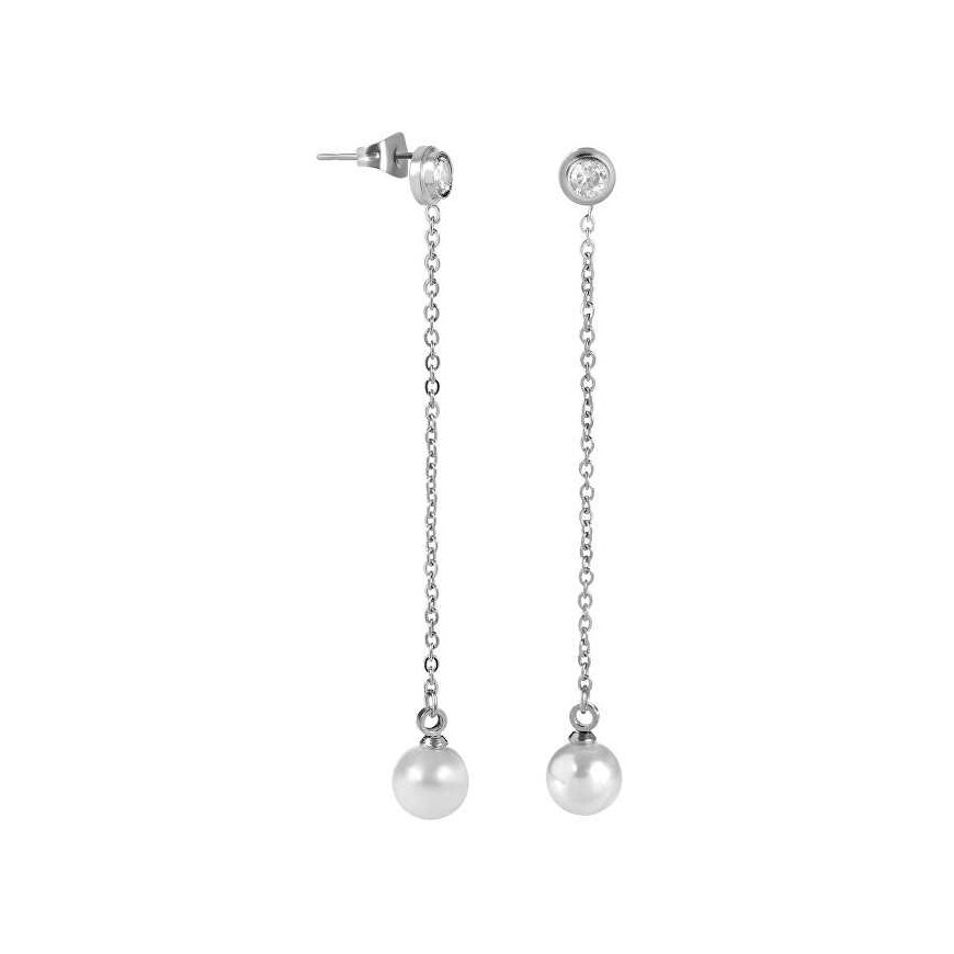 Troli Long earrings with crystal and beads