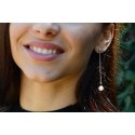 Troli Long earrings with crystal and beads Troli Long earrings with crystal and beads