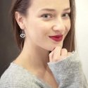 Troli romanttiset teräskorvakorut sydämet VEDE0354S Troli romanttiset teräskorvakorut sydämet VEDE0354S