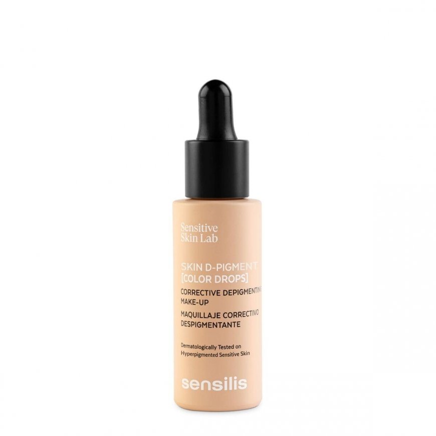 Face corrector Sensilis Skin D-Pigment Color Drops Peche rose 30 ml