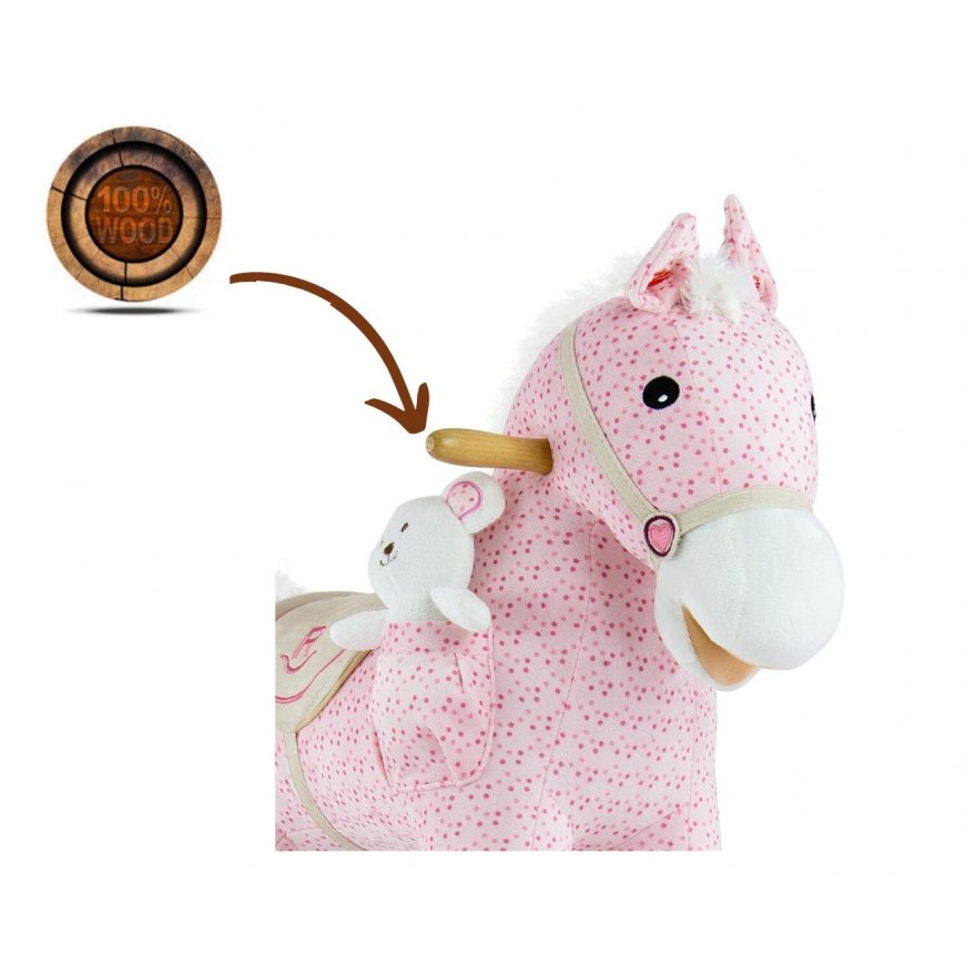 Milly Mally Rocking Toy - Pony, pink – 4