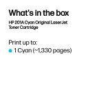 HP 201A, alkuperäinen syaani LaserJet-värikasetti HP 201A, alkuperäinen syaani LaserJet-värikasetti