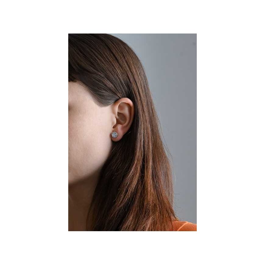 Beneto Silver earrings with zircons AGUP1610S