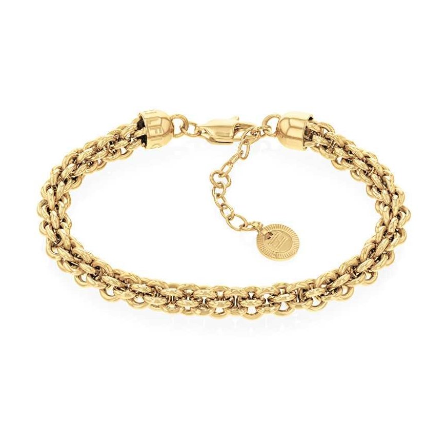Tommy Hilfiger Intertwined Circles Statement Gold Plated Bracelet 2780842