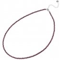 Agate Beads Mineral Necklace with Garnet POL-N11/47L Agate Beads Mineral Necklace with Garnet POL-N11/47L