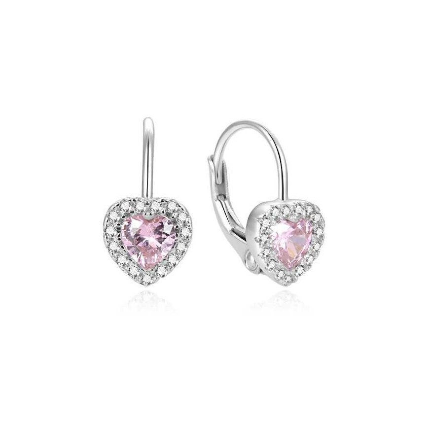 Beneto Romantic Heart-Shaped Earrings AGUC1273DL