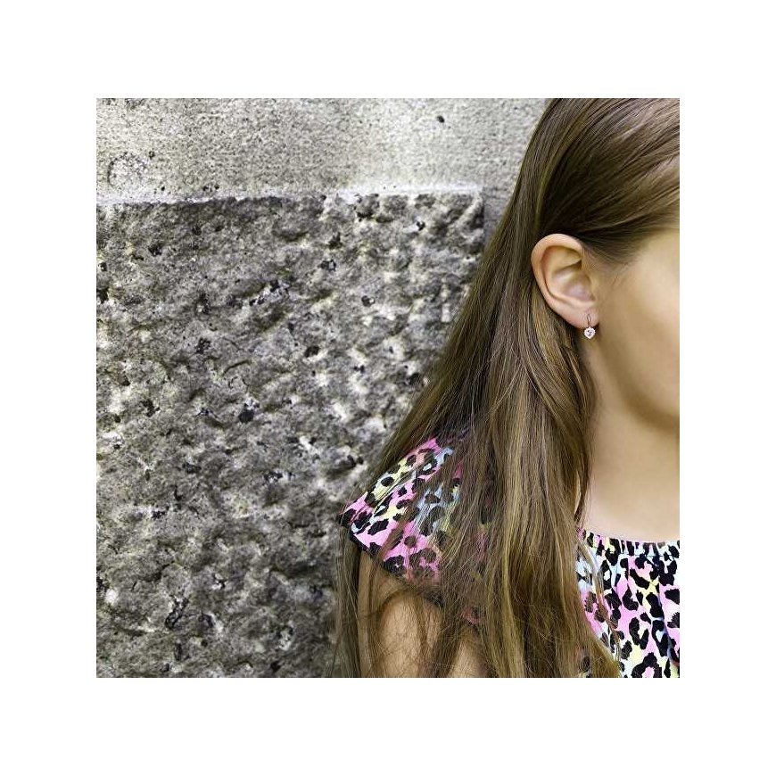 Beneto Romantic Heart-Shaped Earrings AGUC1273DL – 2
