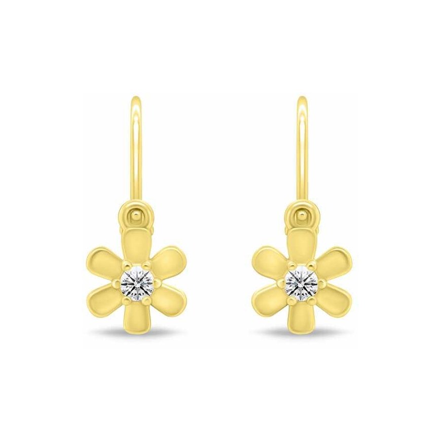 Brilio Silver Design Girls Gold Plated Earrings Flowers EA193Y – 2