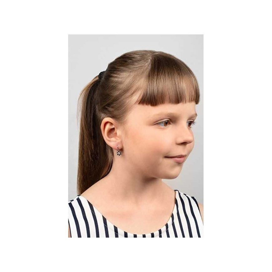 Brilio Silver Design Girls Kullatut korvakorut Kukat EA193Y – 4