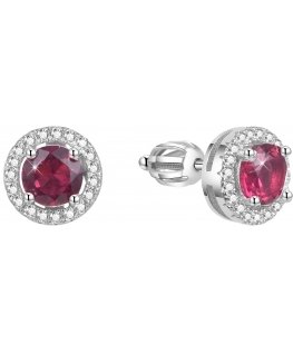 Beneto Silver earrings with zircons AGUP1611S