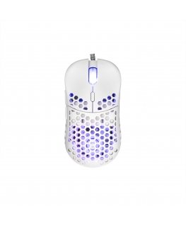 White Shark ΞSHARK Naginata White pele Speļu Abām rokām USB Type-A Optisks 16000 DPI
