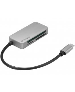 Sandberg 136-38 кардридер USB 3.2 Gen 1 (3.1 Gen 1) Type-C Черный
