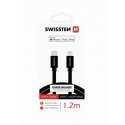 Swissten Textile USB-C - Lightning MFi Data and Charging Cable 1.2m