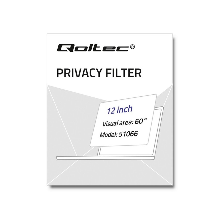 Qoltec 51066 privaatsusfilter ekraanile 30,5 cm (12") Sülearvuti – 2