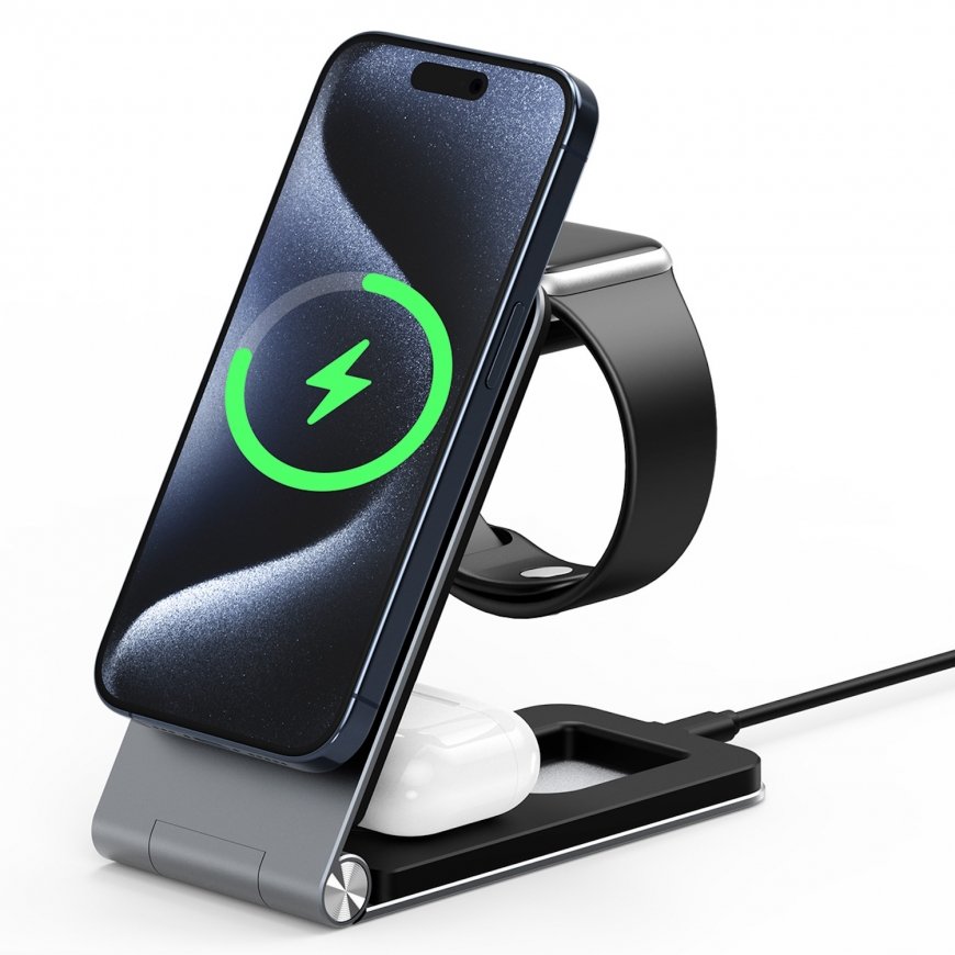 Duzzona W22 3-in-1 MagSafe Bezvadu Lādētājs