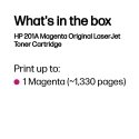 HP 201A Magenta Original LaserJet Toner Cartridge HP 201A Magenta Original LaserJet Toner Cartridge