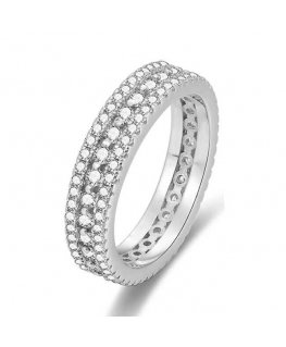 Beneto Silver sormus zirkoneilla AGG325