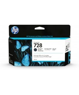 HP 728 130-ml Matte Black DesignJet Ink Cartridge