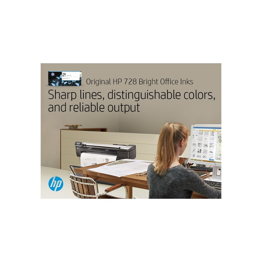 HP 728 130-ml Matte Black DesignJet Ink Cartridge струйный картридж 1 шт Подлинный Стандартная Матов – 2