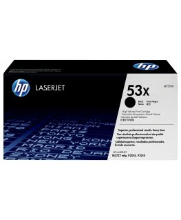HP 53X, Оригинальный лазерный картридж LaserJet увеличенной емкости, Черный