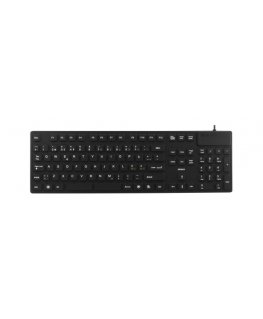 Deltaco TB-501 klaviatuur Universaalne USB + PS/2 Must