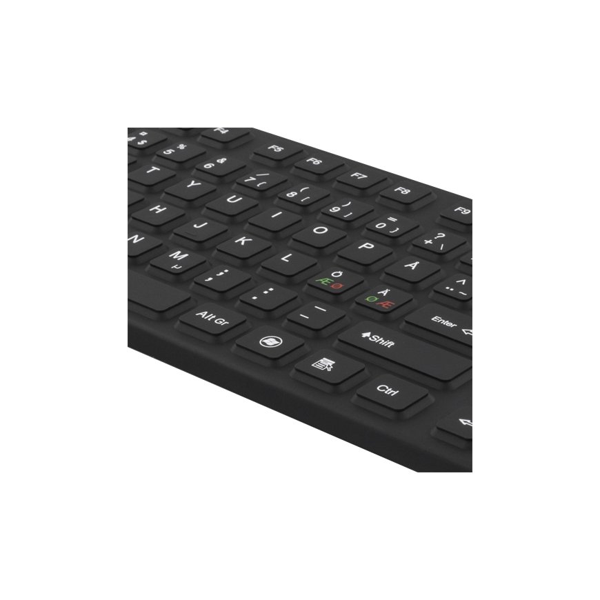 Deltaco TB-501 klaviatuur Universaalne USB + PS/2 Must – 3
