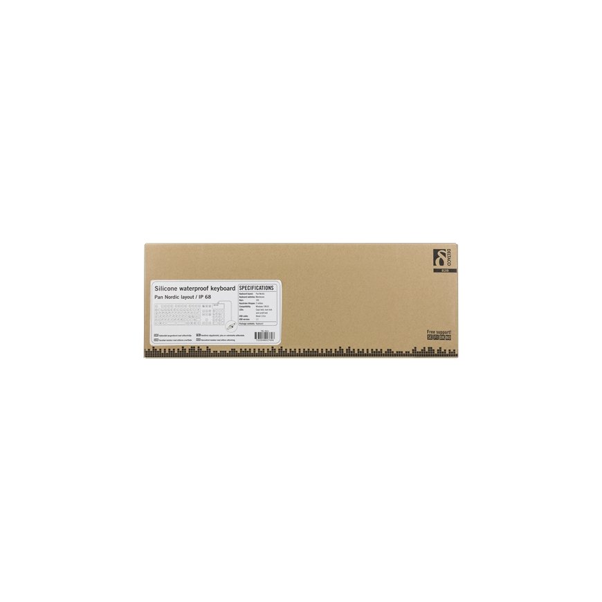 Deltaco TB-501 näppäimistö Universaali USB + PS/2 musta – 4