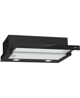 Gorenje TH62E4BG Poolenisti sisseehitatud (väljatõmmatav) Must 450 m³/h