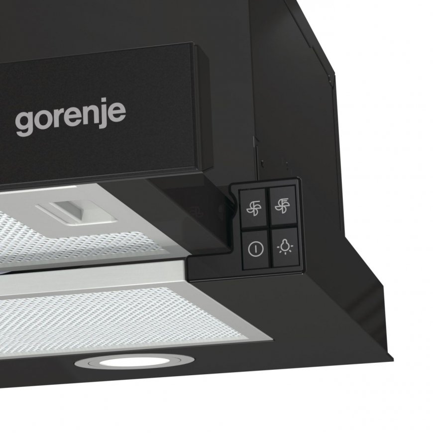 Gorenje TH62E4BG tõmbekapp Poolenisti sisseehitatud (väljatõmmatav) Must 450 m³/h – 5