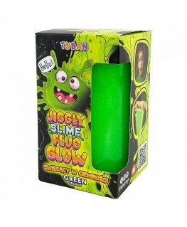 Slime Jiggly Fluo Glow green 430g