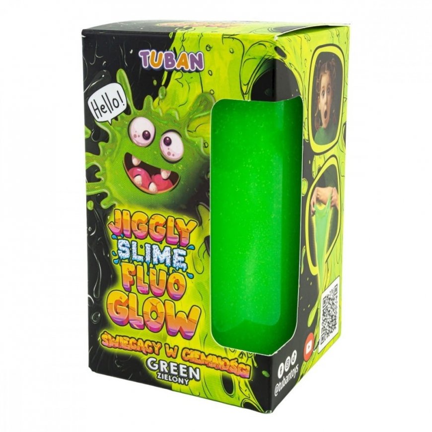 Slime Jiggly Fluo Glow green 430g – 2