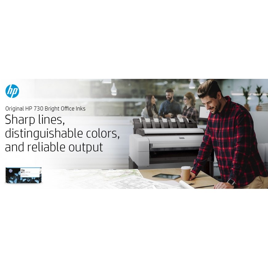 HP Струйный картридж 730 для DesignJet, 130 мл, серый – 4
