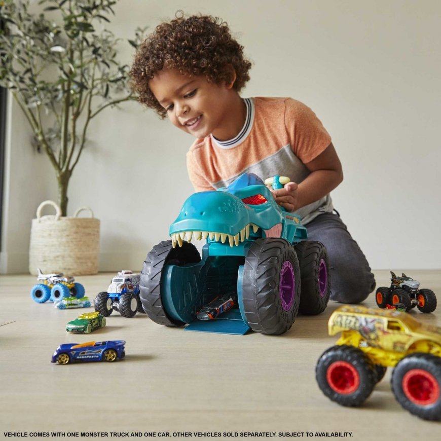 Hot Wheels Monster Trucks Car Chompin' Mega-Wrex Vehicle – 5