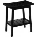 BAMBOO bathroom stool with shelf for accessories BAMBOO bathroom stool with shelf for accessories